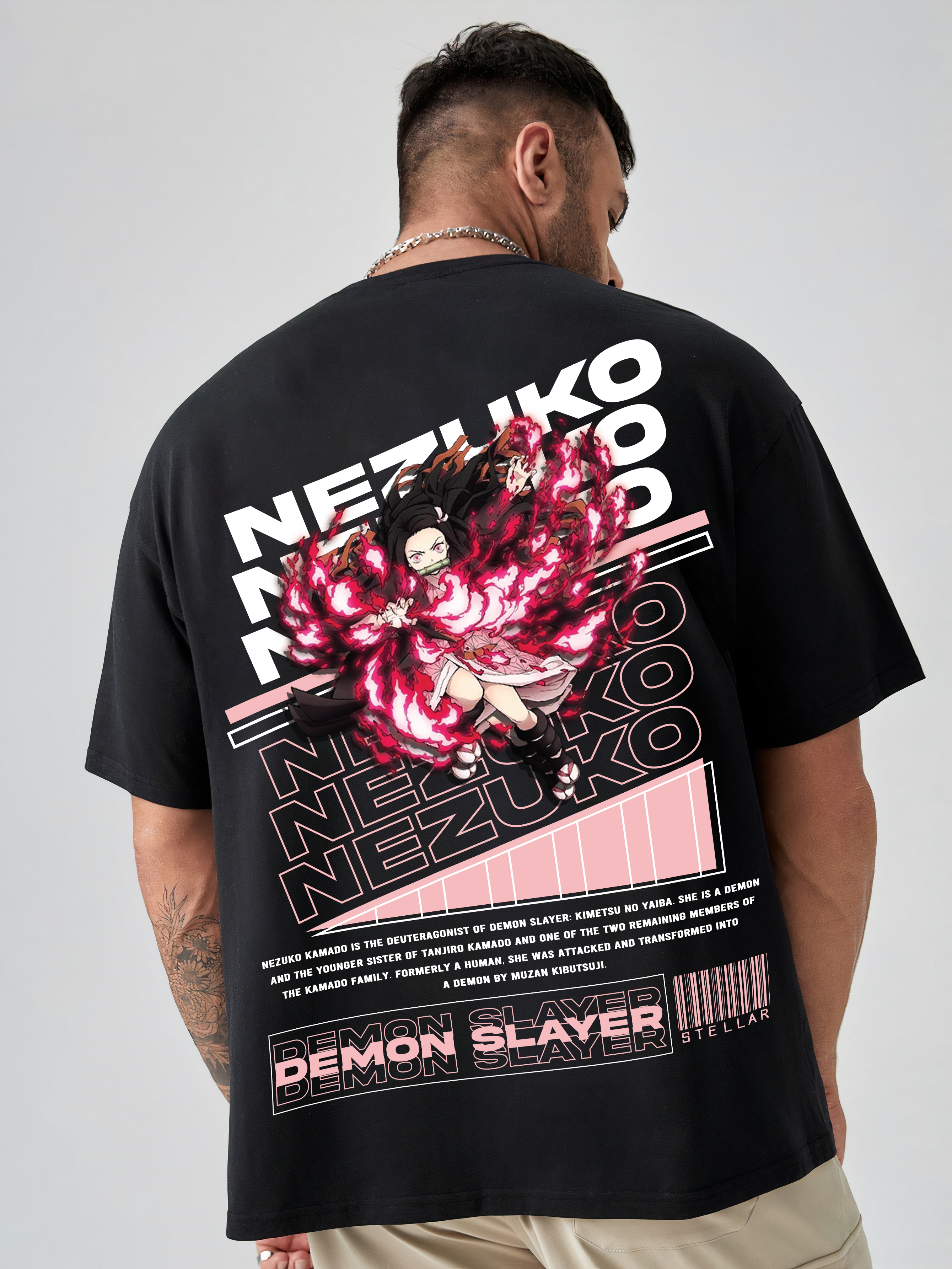 unisex Nezuko Kamado Anime oversized T-shirt