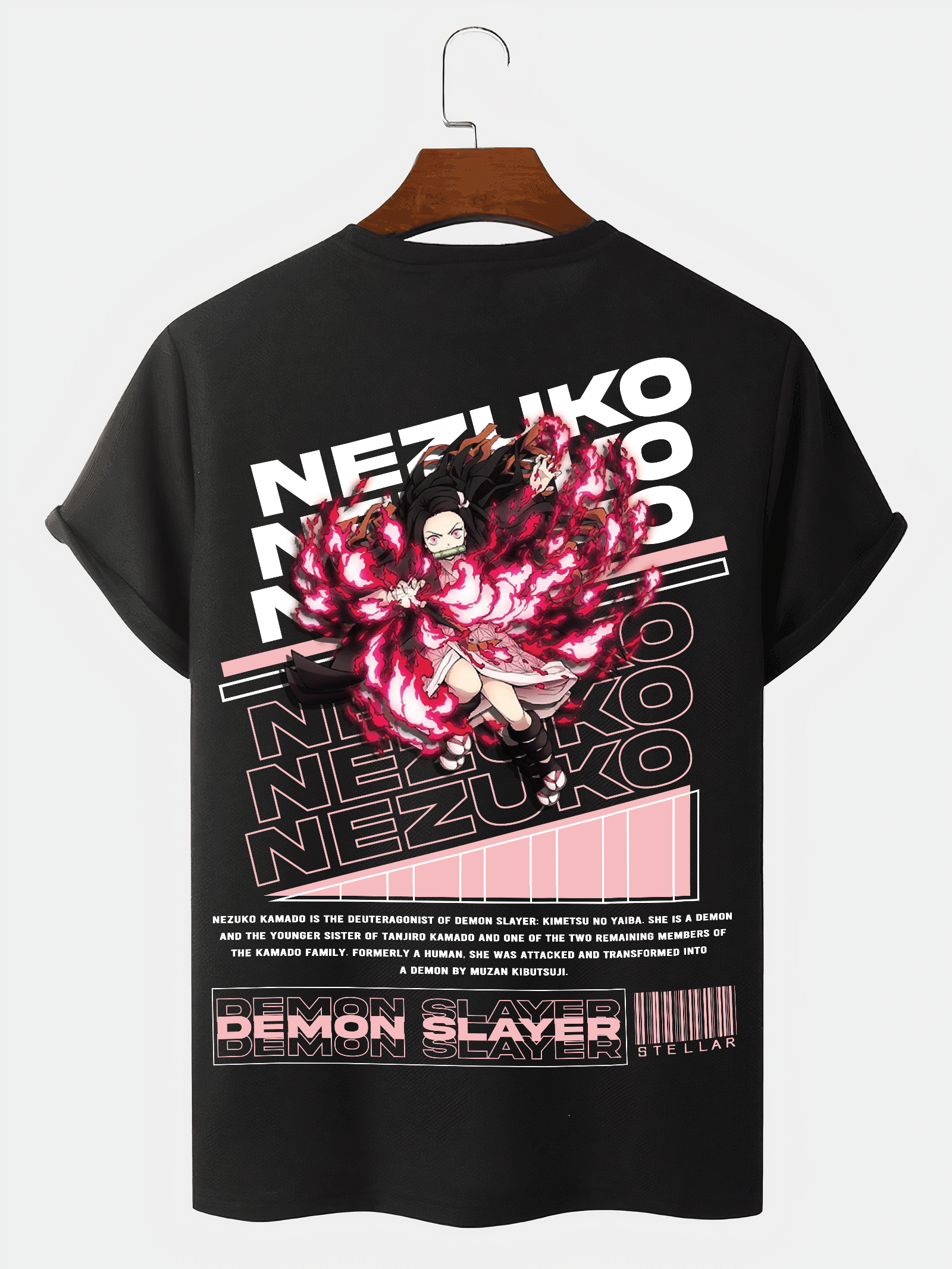 unisex Nezuko Kamado Anime oversized T-shirt